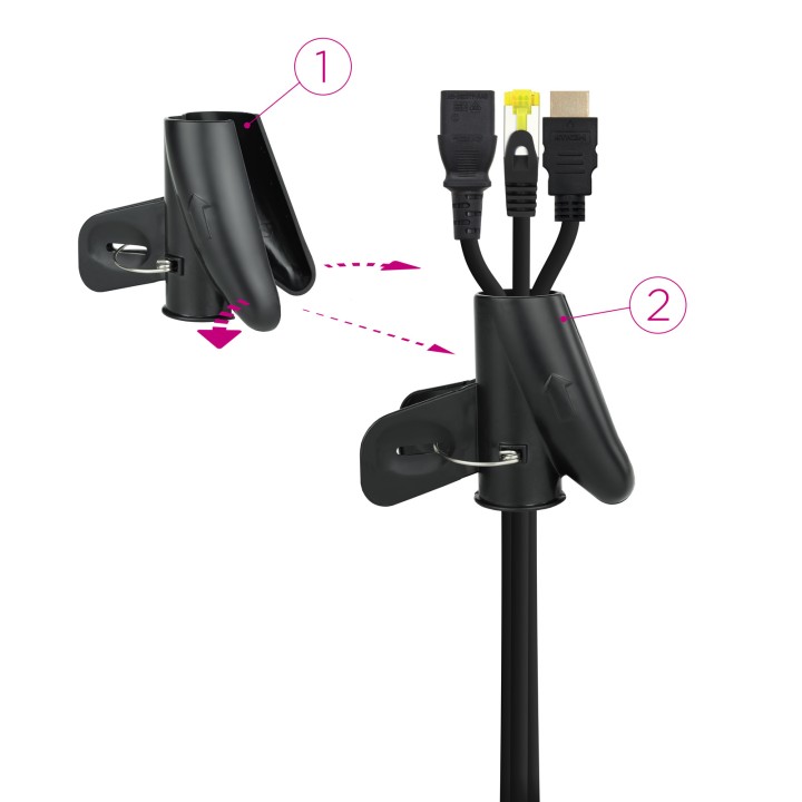 Organizador Cables Nanocable Flexible 2m(10.36.0002-BK)