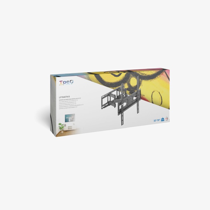 Soporte de Pared TOOQ 32"-70" Gira/Inclina (LP7846TN-B)