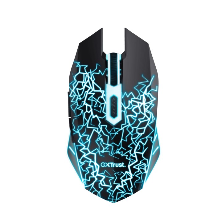Ratón Gaming Trust Óptico LED Wireless RF Negro (24750)