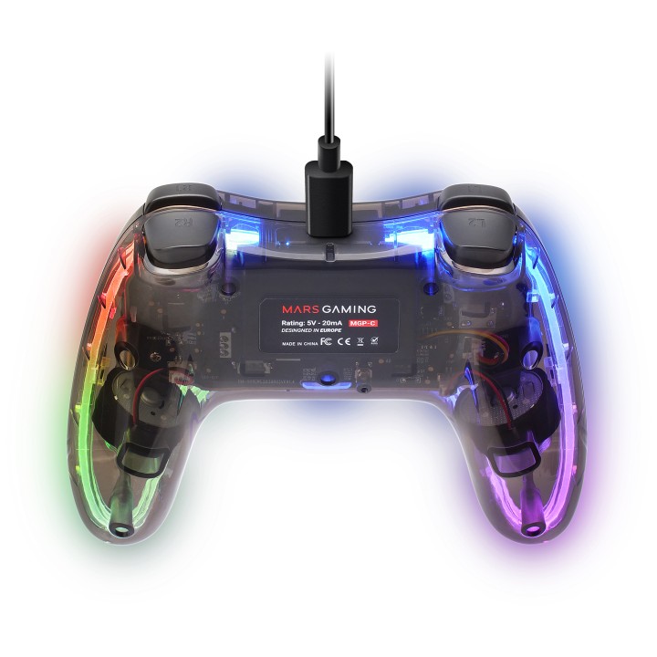 GamePad Mars Gaming USB-A/USB-C RGB (MGPC)