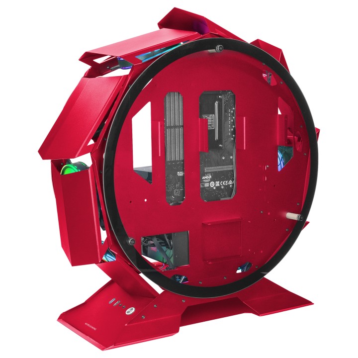 Caja Circular Mars Gaming mATX Mini-ITX Roja (MCORBR)