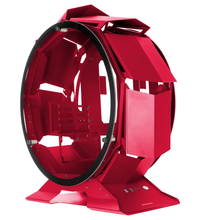 Caja Circular Mars Gaming mATX Mini-ITX Roja (MCORBR)