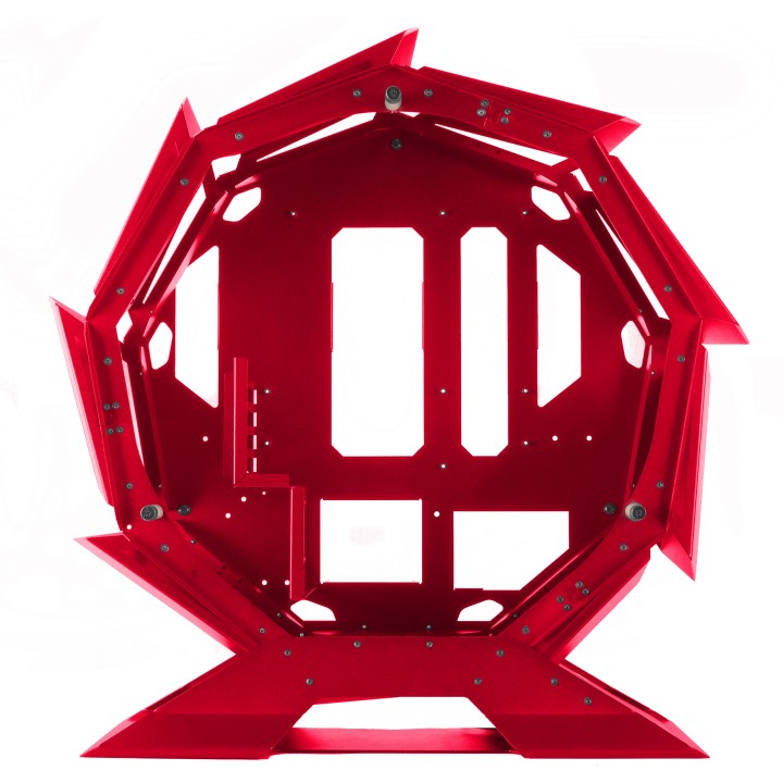 Caja Circular Mars Gaming mATX Mini-ITX Roja (MCORBR)