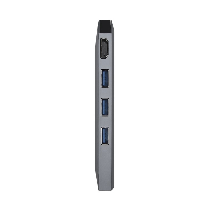 Adaptador AISENS USB-C 8 en 1 15cm Gris (ASUC-8P004-GR)