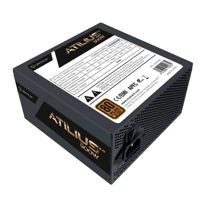 Fuente UNYKA Atilius 2.0 ATX 500W 80+ Bronze (UK212501)
