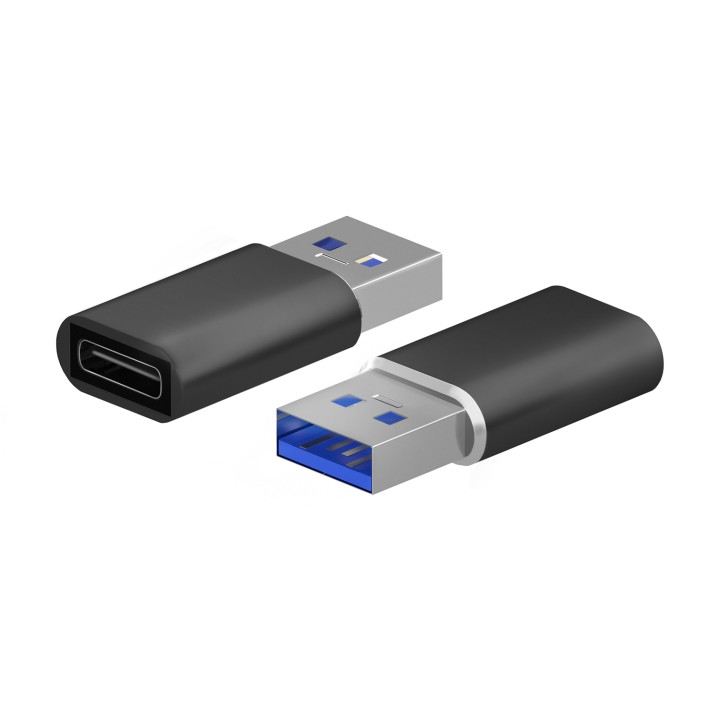 Adaptador AISENS USB-A/M a USB-C/H Negro (A108-0678)