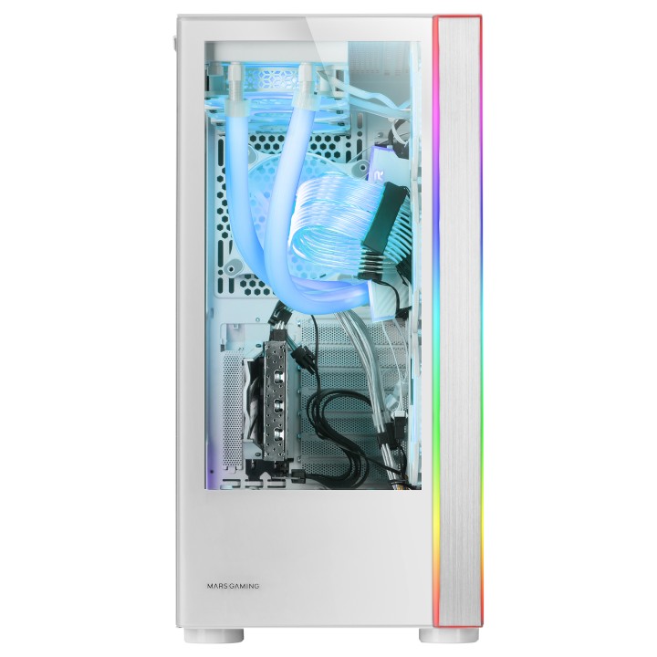 Caja Mars Gaming ARGB ATX EATX mATX Blanca (MCULTRAW)