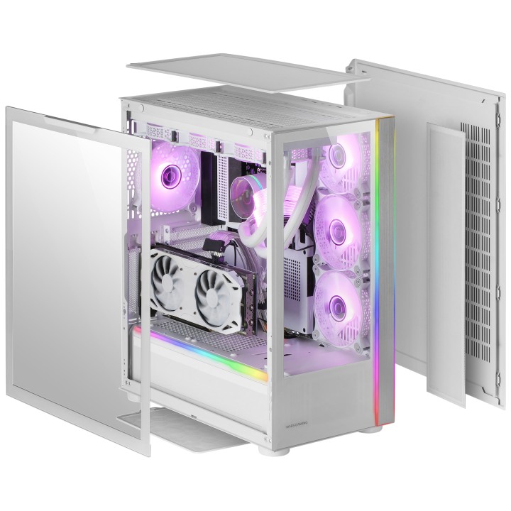 Caja Mars Gaming ARGB ATX EATX mATX Blanca (MCULTRAW)