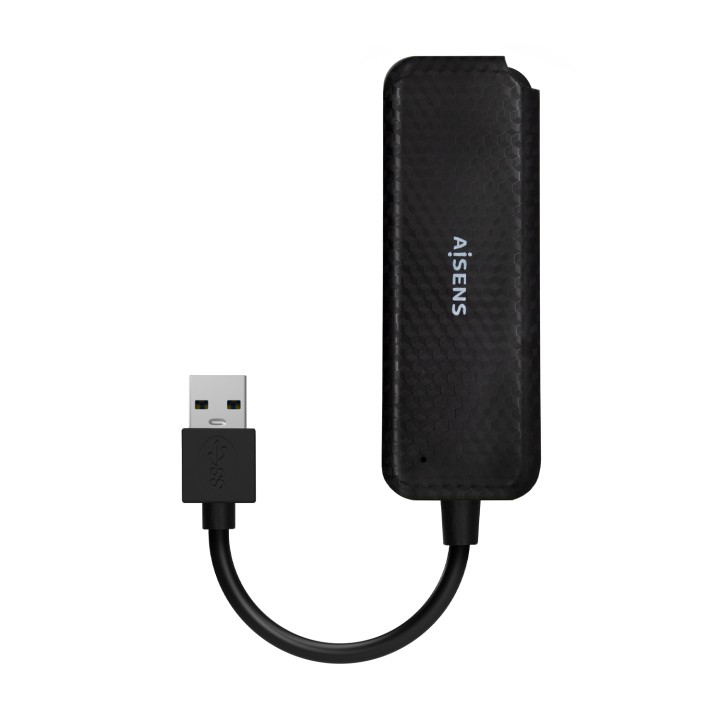 Hub AISENS USB-A 3.0 a 4xUSB-A 3.0 Negro (A106-0713)