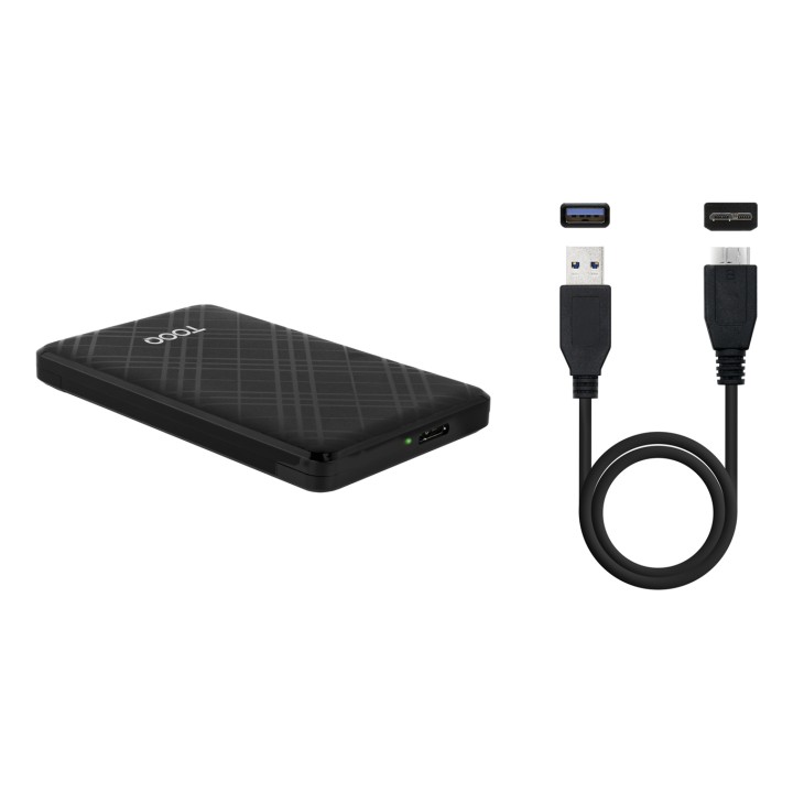Caja TooQ SSD/HDD 2.5" SATA USB 3.0 Negra (TQE-2500B)