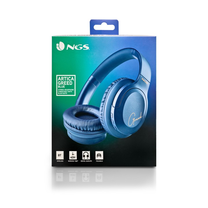 Auriculares NGS 3.5mm Bluetooth Azul (ARTICAGREEDBLUE)