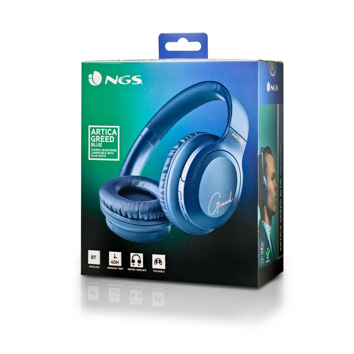 Auriculares NGS 3.5mm Bluetooth Azul (ARTICAGREEDBLUE)