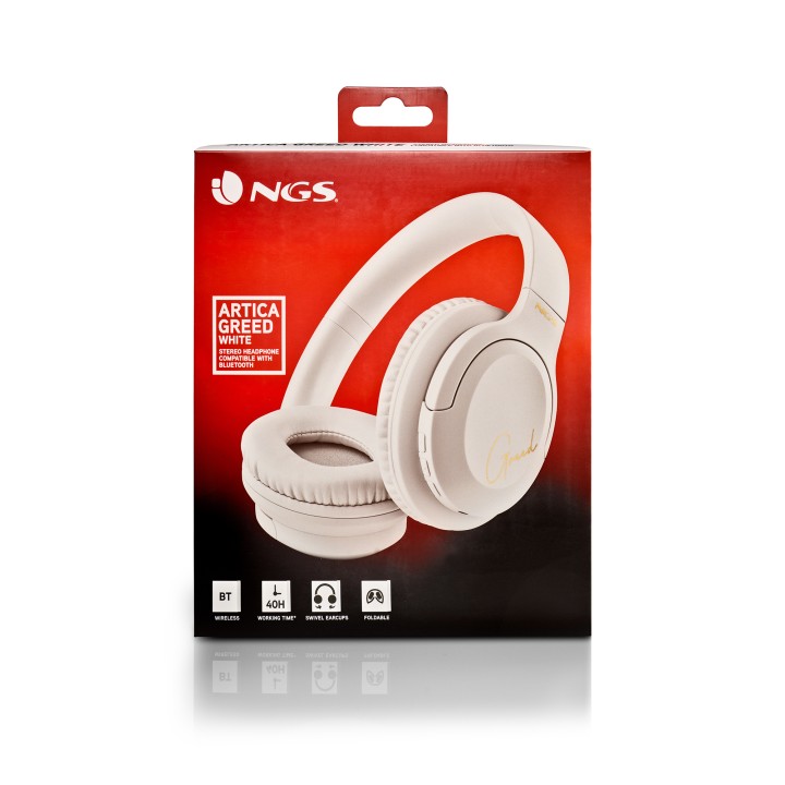 Auriculares NGS Bluetooth 3.5 Blanco (ARTICAGREEDWHITE)