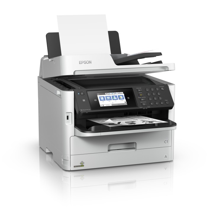Multif Epson WF-M5799DWF A4 B/N Fax Blanca (C11CG04401)