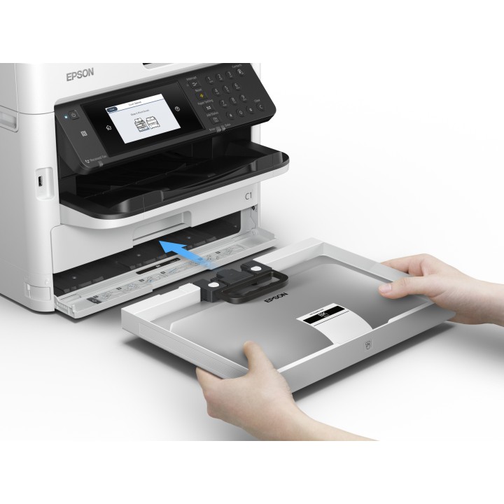 Multif Epson WF-M5799DWF A4 B/N Fax Blanca (C11CG04401)