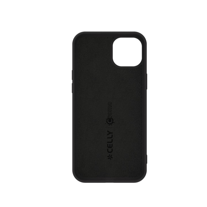 Funda CELLY Cromo 6.1" iPhone 15 Negra (CROMO1053BK)