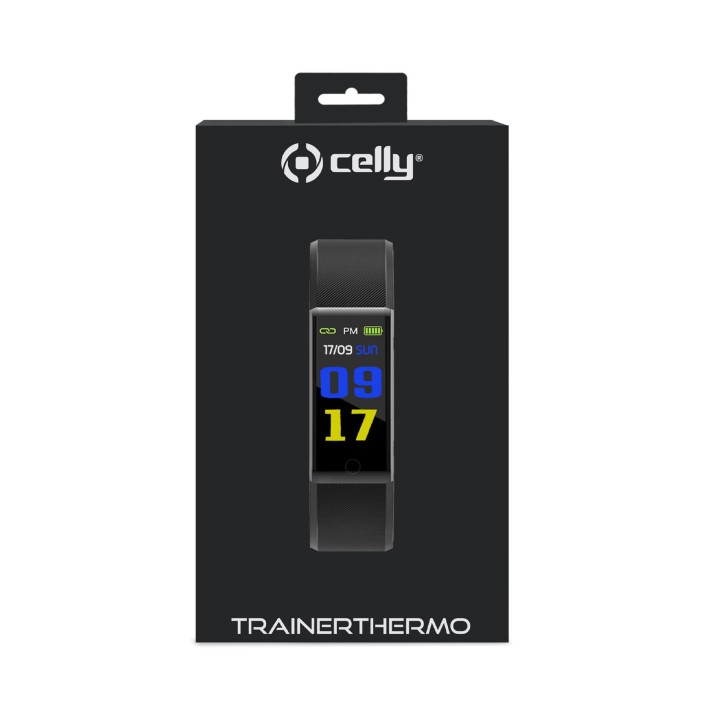 SmartBand CELLY 0.96" Bluetooth Negro (TRAINERTHERMOBK)