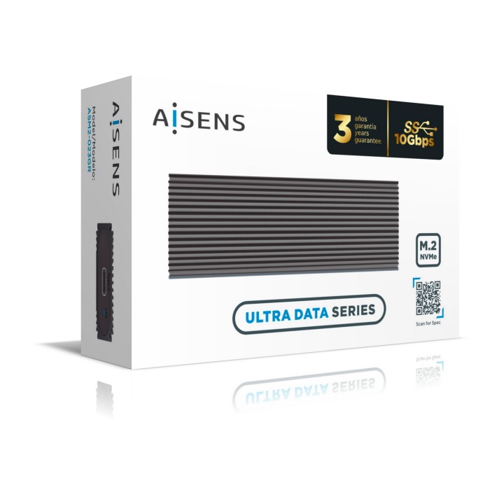 Caja AISENS SSD M.2 NVMe USB-C 3.1 Gris (ASM2-023GR)