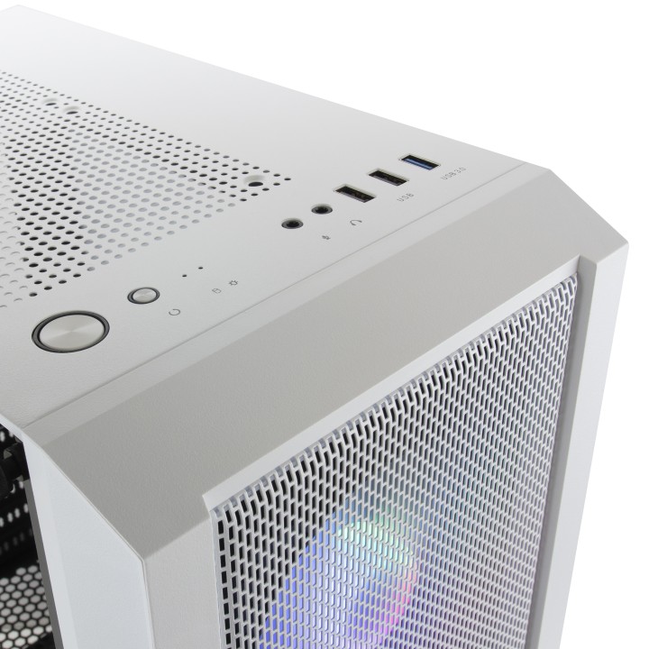 Caja Mars Gaming FRGB ATX mATX Mini-ITX Blanca (MCCW)