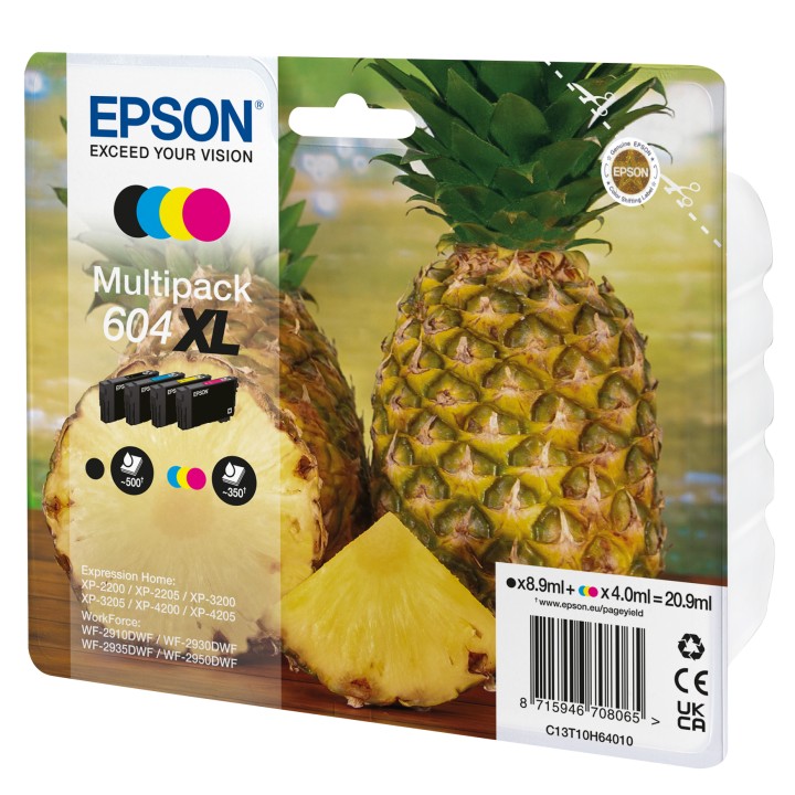 Tinta Epson 604XL Pack Negro/Tricolor (C13T10H64010)