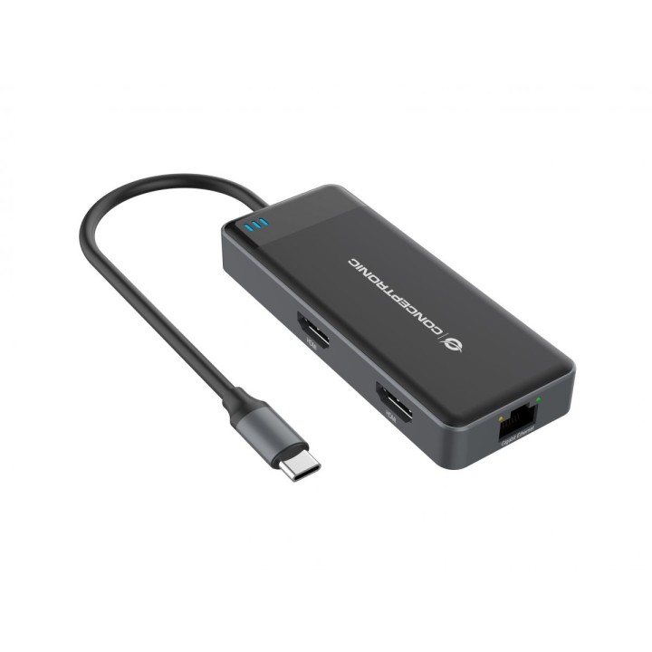 Docking Station CONCEPTRONIC 7en1 USB-C 2HDMI (DONN14G)