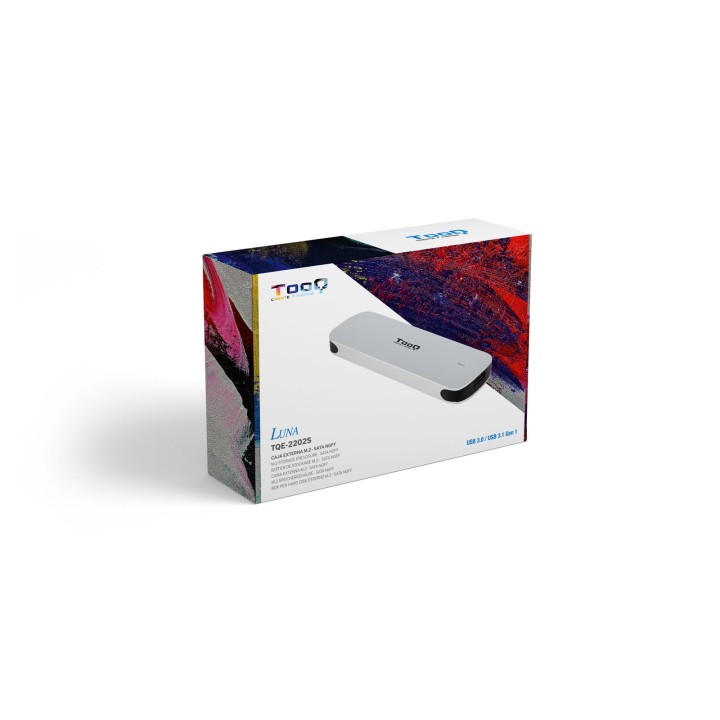Caja TooQ SSD M.2 SATA USB-C 3.0 Plata (TQE-2202S)