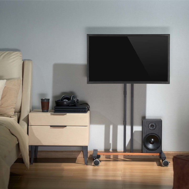 Soporte Pie AISENS con ruedas 32-55" Negro (FT55TE-213)