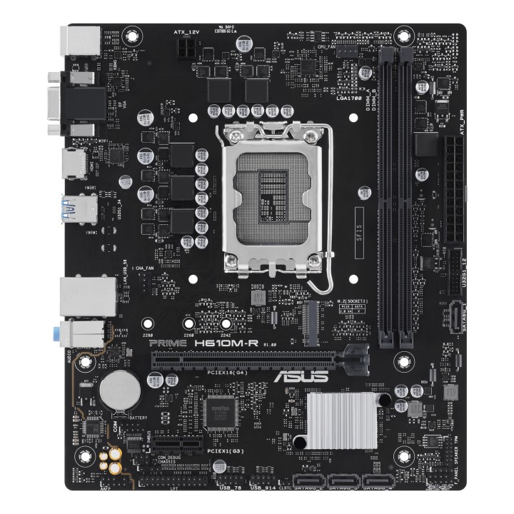 ASUS PRIME H610M-R-SI:(1700) 2DDR5 HDMI VGA mATX