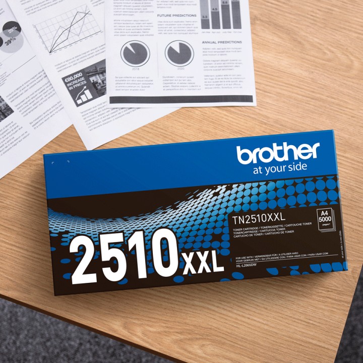 Toner BROTHER Negro 3000 páginas (TN2510XL)