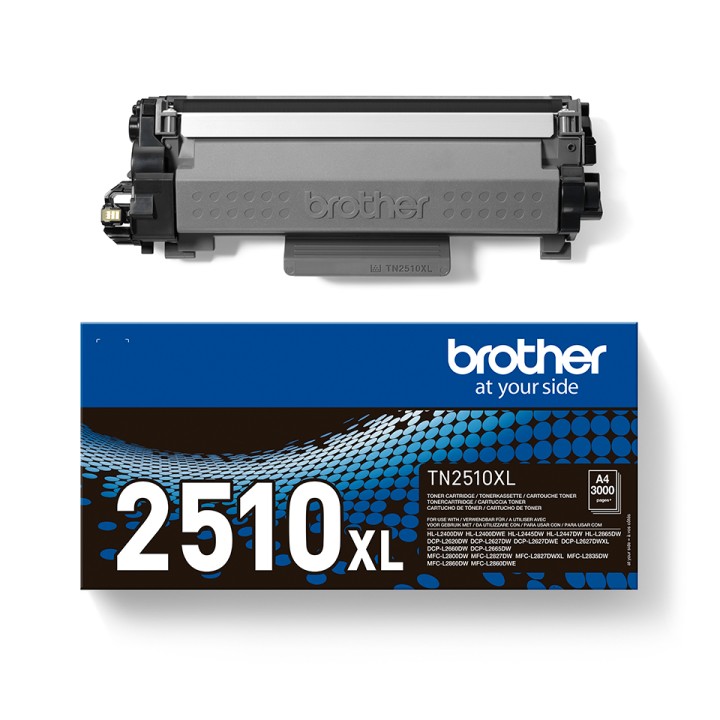 Toner BROTHER Negro 3000 páginas (TN2510XL)
