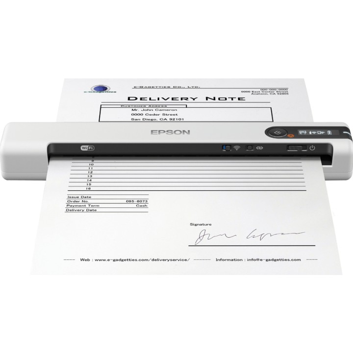 Escáner Portátil Epson DS-80W A4 Blanco (B11B253402)