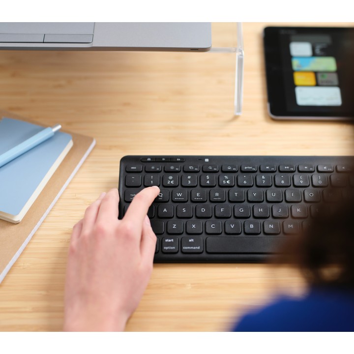 Teclado Trust Lyra RF 2.4GHz Bluetooth 5.0 Negro(25059)