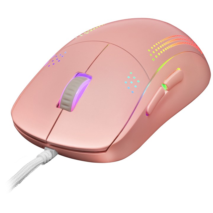 Ratón Mars Gaming Óptico RGB USB 32000dpi Rosa (MMPROP)