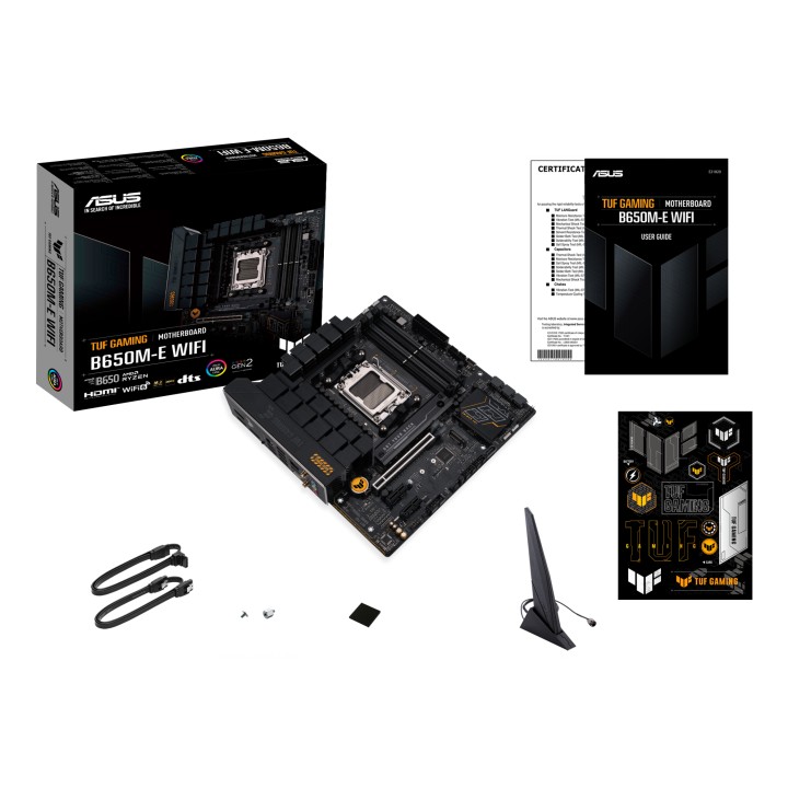 ASUS TUF GAMING B650M-E WIFI: (AM5) 4DDR5 HDMI DP mATX