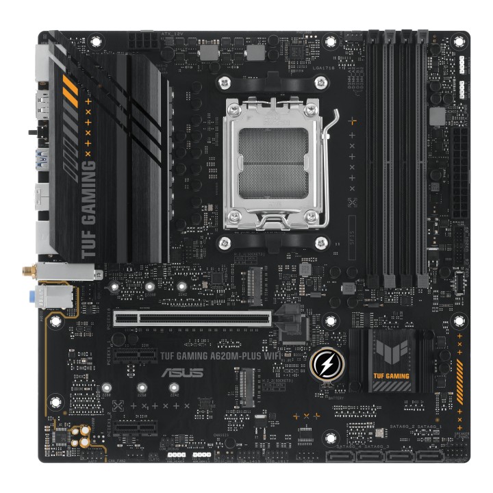ASUS TUF GAMING A620M-PLUS WIFI: (AM5) 4DDR5 HDMI mATX