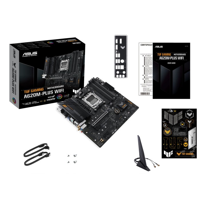 ASUS TUF GAMING A620M-PLUS WIFI: (AM5) 4DDR5 HDMI mATX
