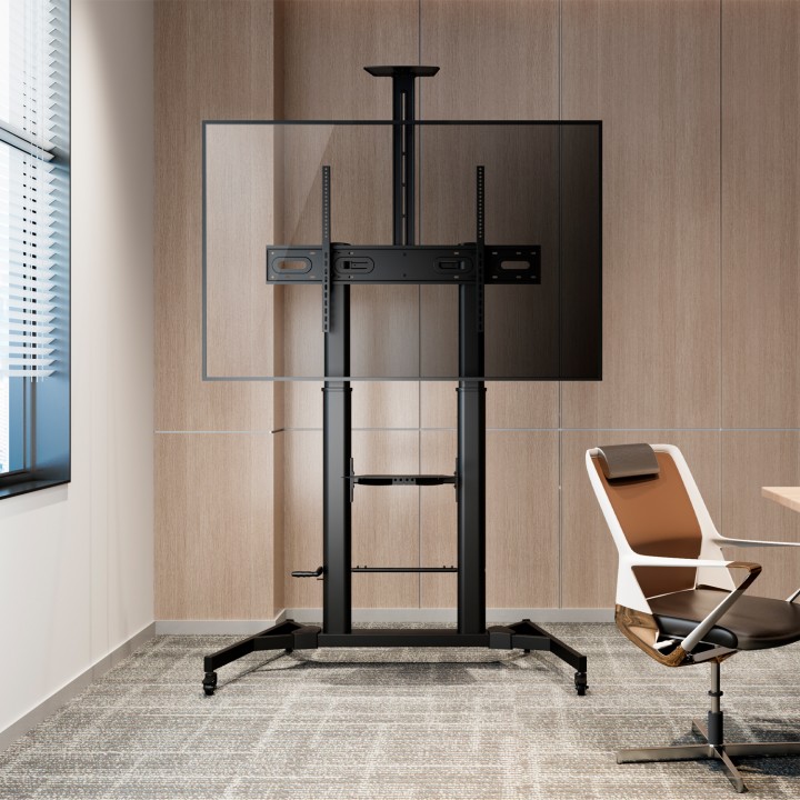 Soporte Suelo AISENS 60-100" Incli Ruedas (FT100TE-171)