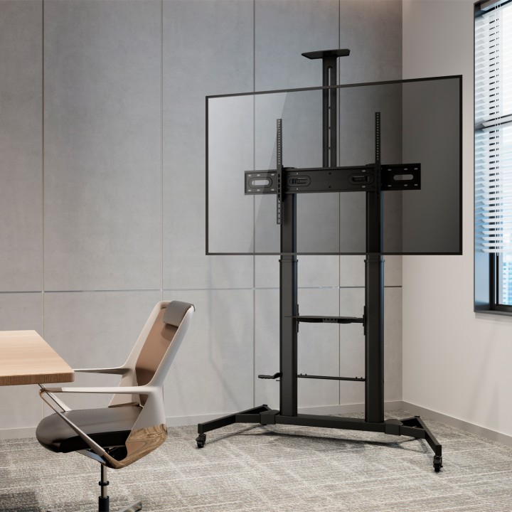 Soporte Suelo AISENS 60-100" Incli Ruedas (FT100TE-171)