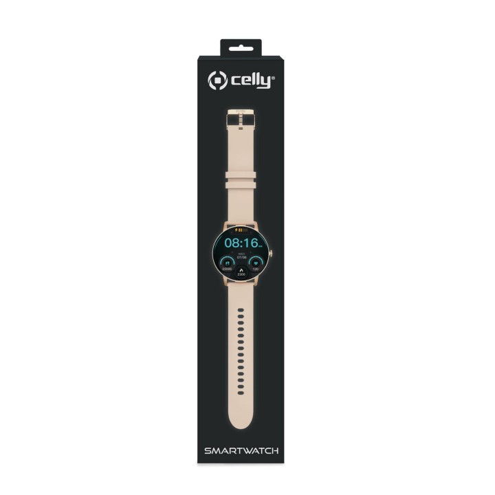 Smartwatch CELLY 1.28" BT GPS Rosa (TRAINERROUND2PK)