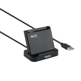 Lector Tarjetas TooQ DNIe USB 2.0 Negro (TQR-220B)