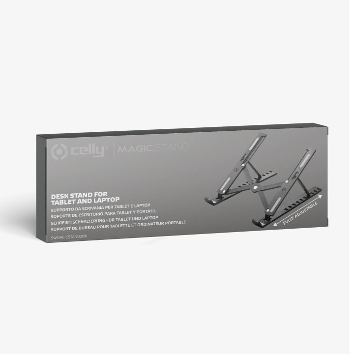 Soporte plegable CELLY Tablet/portatil(SWMAGICSTAND2BK)