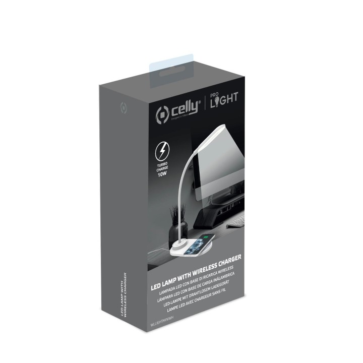 Lámpara CELLY con Cargador Wireless 10W (WLLIGHTMINIWH)