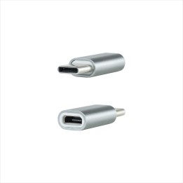 Nanocable USB-C/M a mUSB/H Aluminio Gris (10.02.0011)