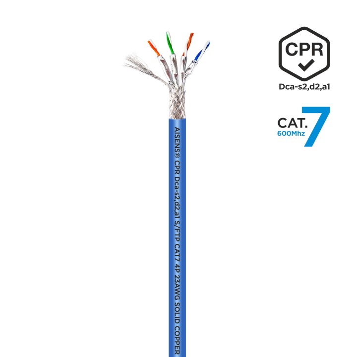 Cable AISENS RJ45 Cat.7 SFTP 305m Azul (A146-0665)