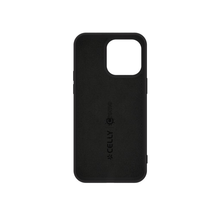 Funda CELLY Cromo 6.1" iPhone 15 Pro Negra(CROMO1054BK)