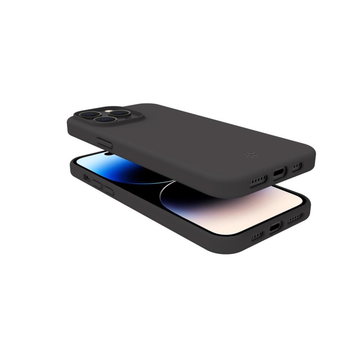 Funda CELLY Cromo 6.1" iPhone 15 Pro Negra(CROMO1054BK)