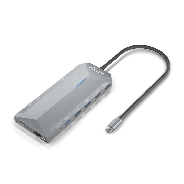 Dock Station AISENS 12en1 30cm Gris (ASUC-12P005-GR)