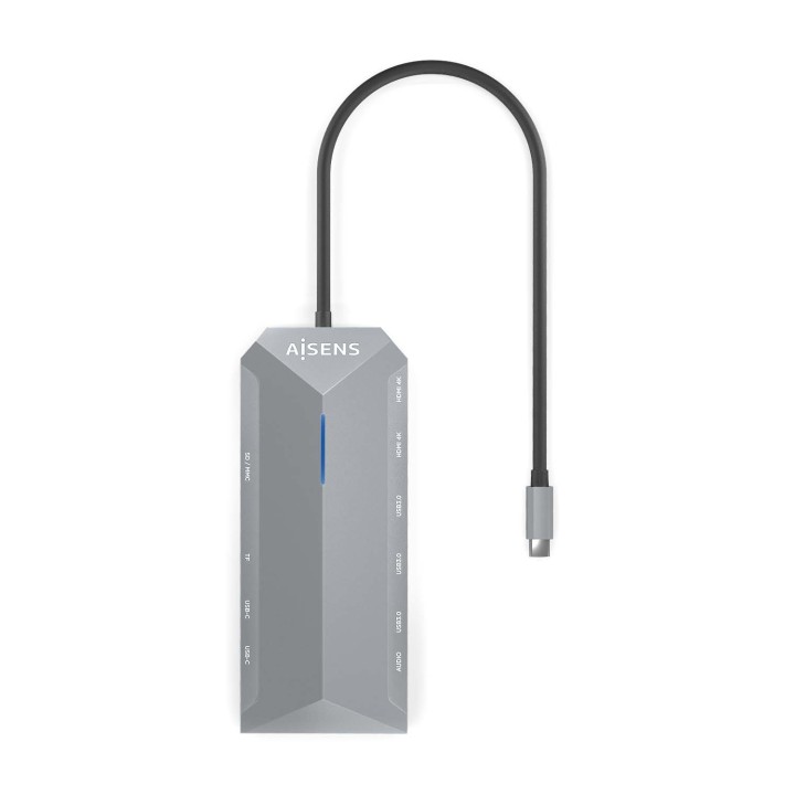 Dock Station AISENS 12en1 30cm Gris (ASUC-12P005-GR)
