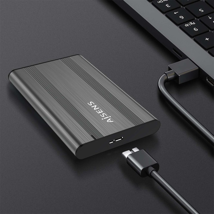 Caja AISENS HDD 2.5" SATA USB 3.0 Gris (ASE-2526GR)