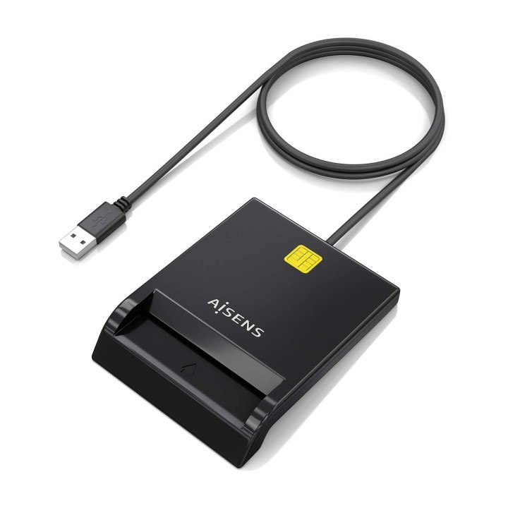 Lector Tarjetas AISENS DNIe USB2.0 Negro (ASCR-SN06-BK)